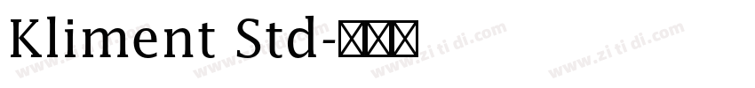 Kliment Std字体转换
